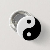 Yin Yang Pin Ronde Button 3,2 Cm (Voorkant /achterkant)