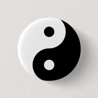 Yin Yang Pin Ronde Button 3,2 Cm