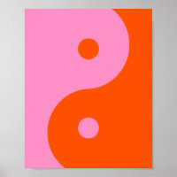 Yin Yang Pink en Oranje