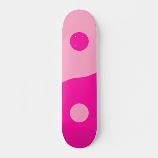 Yin Yang Pink Skateboard (Voorkant)