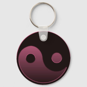 Yin Yang Pink Sleutelhanger
