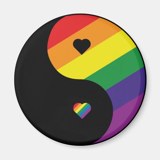 YIN YANG PRIDE MAGNEET (Voorkant)