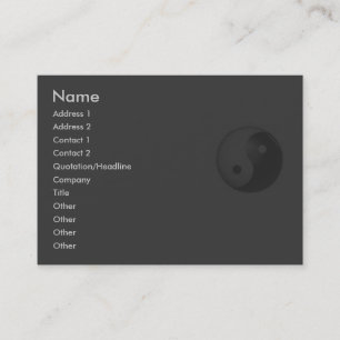 Yin Yang Profile Card Visitekaartje