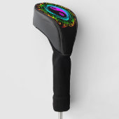 Yin Yang Psychedelic Rainbow-Tattoo Golfheadcover (Schuin)