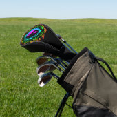 Yin Yang Psychedelic Rainbow-Tattoo Golfheadcover (Insitu)