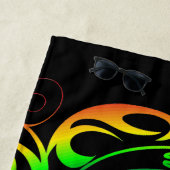 Yin Yang Psychedelic Rainbow-Tattoo Strandlaken (In situ)