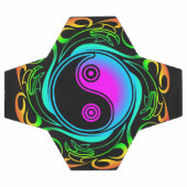 Yin Yang Psychedelic Rainbow-Tattoo Voetbal (Enkel)