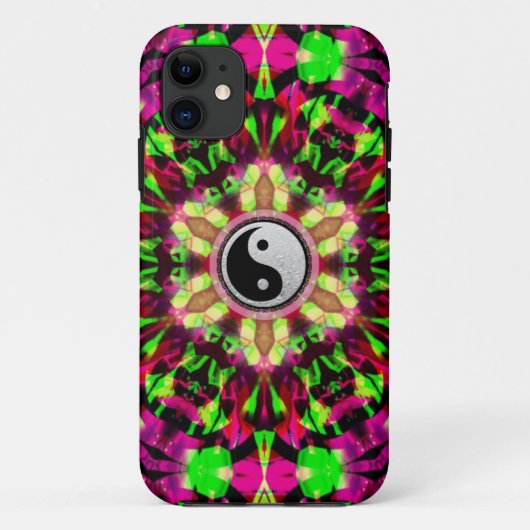 Yin Yang Psychedelic Star Custom iPhone 5 Hoesje (Achterkant)