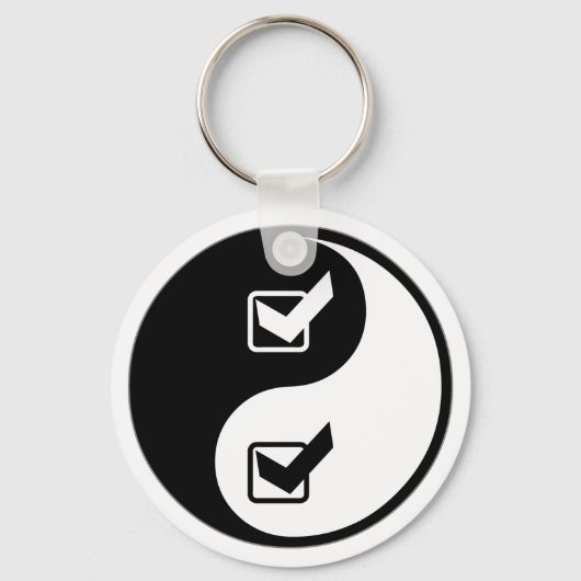Yin Yang Quality Assurance Engineering Sleutelhanger (Voorkant)