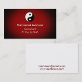 Yin Yang Red Visitekaartje (Voorkant / Achterkant)