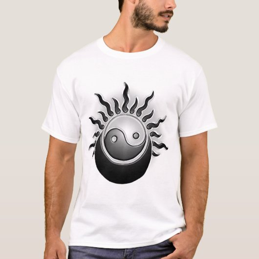 yin yang relieve t-shirt (Voorkant)