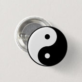 "YIN YANG" RONDE BUTTON 3,2 CM (Voorkant /achterkant)