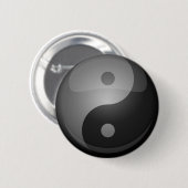 Yin yang ronde button 5,7 cm (Voorkant /achterkant)