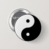 Yin Yang Ronde Button 5,7 Cm (Voorkant /achterkant)