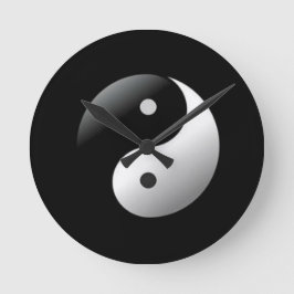Yin Yang Ronde Klok