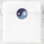 yin yang ronde sticker (Tas)