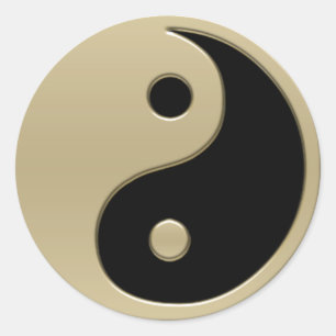 yin yang ronde sticker