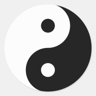 Yin & Yang Ronde Sticker
