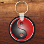 yin-yang-rood sleutelhanger (Voorkant)