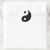 Yin Yang Round Sticker (Tas)