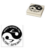 Yin Yang Rubberstempel (Gestempeld)