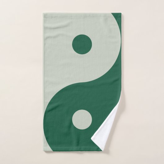 Yin Yang Sage Green (Serviette à main)
