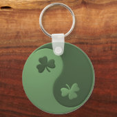 Yin Yang Shamrocks Sleutelhanger (Voorkant)