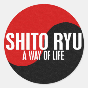 Yin Yang Shito Ryu 1 Ronde Sticker