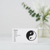 Yin Yang Shooting Visitekaartje (Staand voorkant)