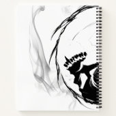 Yin-Yang Skull Spiral Sketchpad Notitieboek (Achterkant)