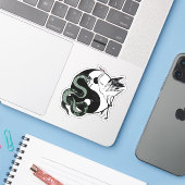 Yin Yang Slang en kraansymbool Sticker (Laptop met iPhone)