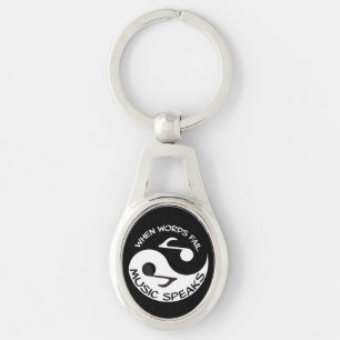 Yin yang sleutelhanger