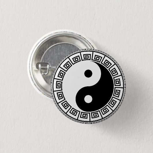 Yin Yang Small, 1¼-inch Button (Voorkant /achterkant)