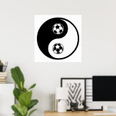 Yin Yang Soccer Poster (Thuiskantoor)