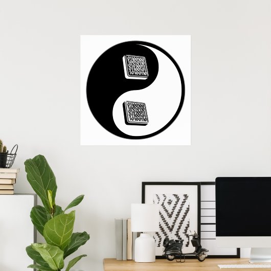 Yin Yang Software Engineering Poster (Thuiskantoor)