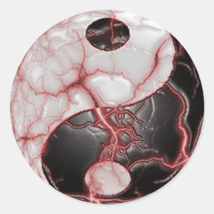 Yin Yang Son autocollant Alive