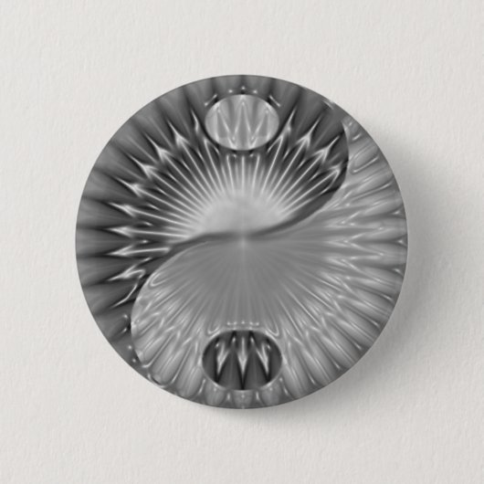 Yin Yang spiral design-knop Ronde Button 5,7 Cm (Voorkant)