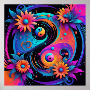 Yin Yang Spirituele Harmonie Poster