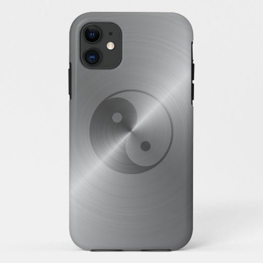 Yin Yang (Staal) Case-Mate iPhone Case (Achterkant)