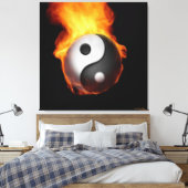 Yin Yang sur toile étirée au feu Imprimer (Insitu(Chambre))