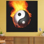 Yin Yang sur toile étirée au feu Imprimer (Insitu(Salon))