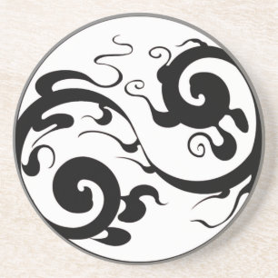 Yin-Yang Swirl Onderzetter