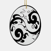 Yin Yang Swirl Ornament (Rechts)