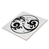 Yin Yang Swirl tegel Tegeltje (Zijkant)