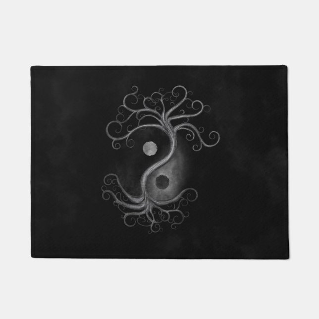 Yin Yang Swirl Tree Deurmat (Voorkant)