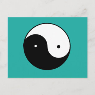 Yin Yang Symbol Briefkaart