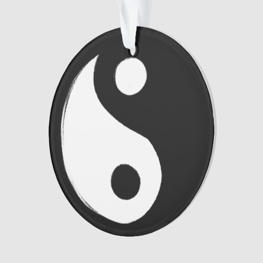 Yin Yang Symbol Dark and Light Ornament (voorkant)