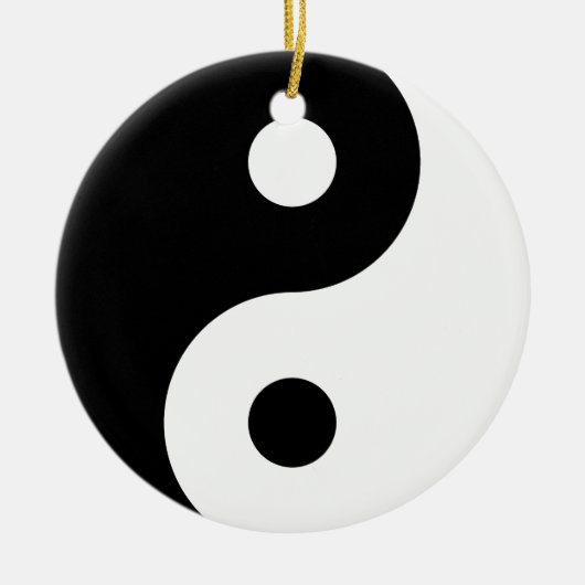 Yin Yang Symbol Keramisch Ornament (Voorkant)