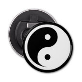 Yin Yang Symbol - massief tattoo ontwerp 2 Button Flesopener (Voorkant)