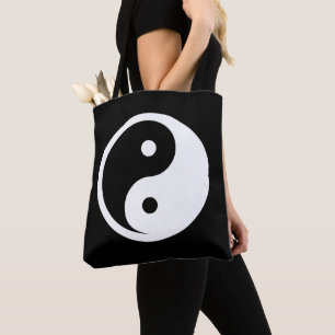 Yin Yang Symbol - massief tattoo ontwerp 2 Draagtas